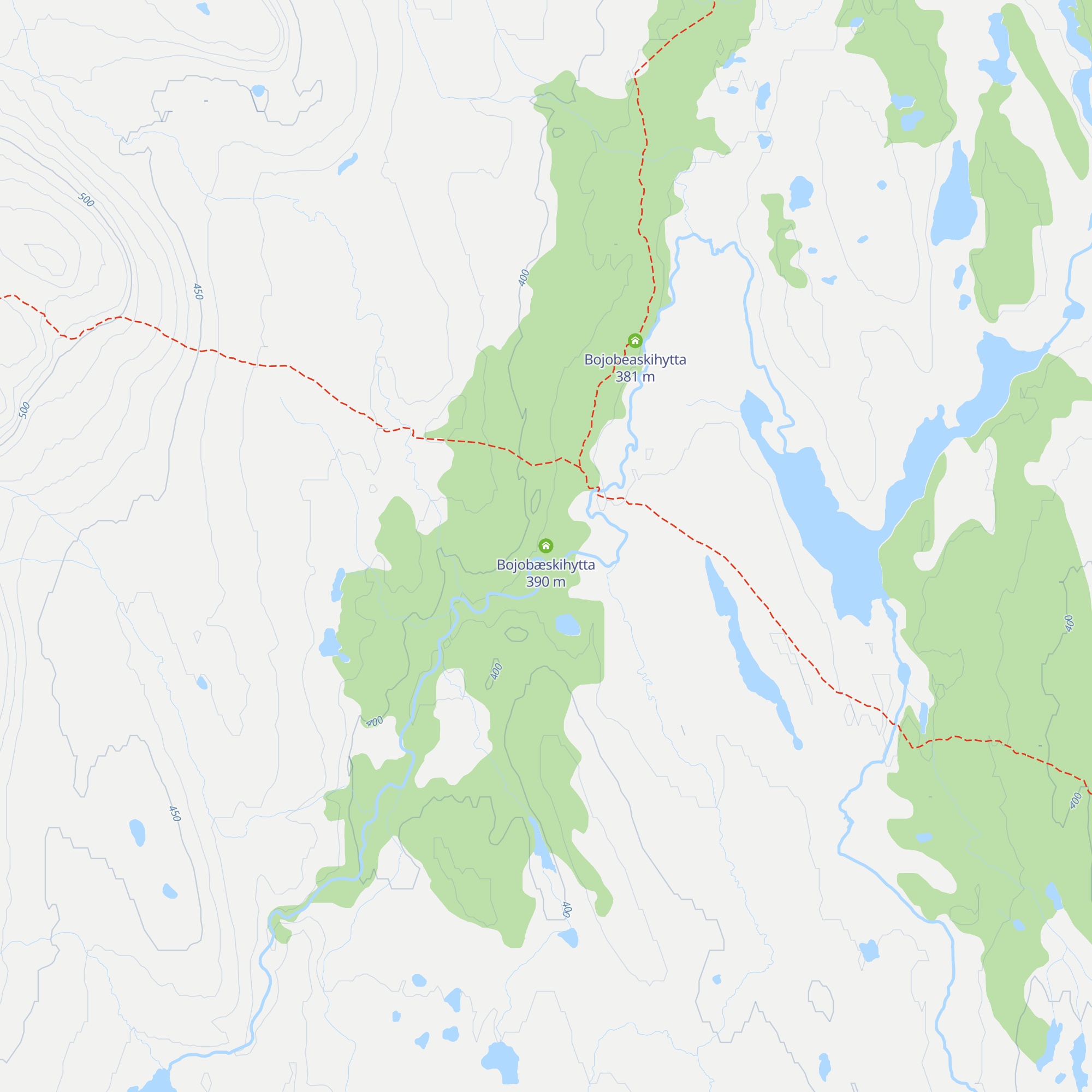 Bojobæskihytta map