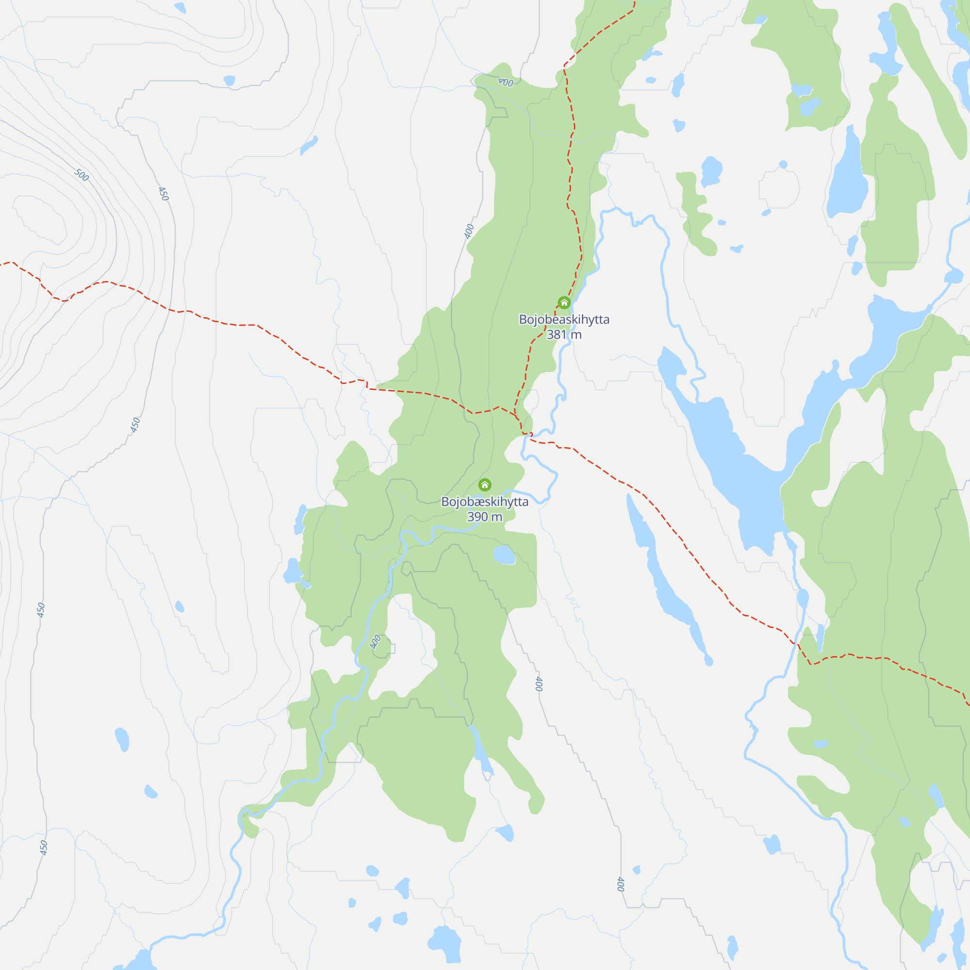 Bojobæskihytta map