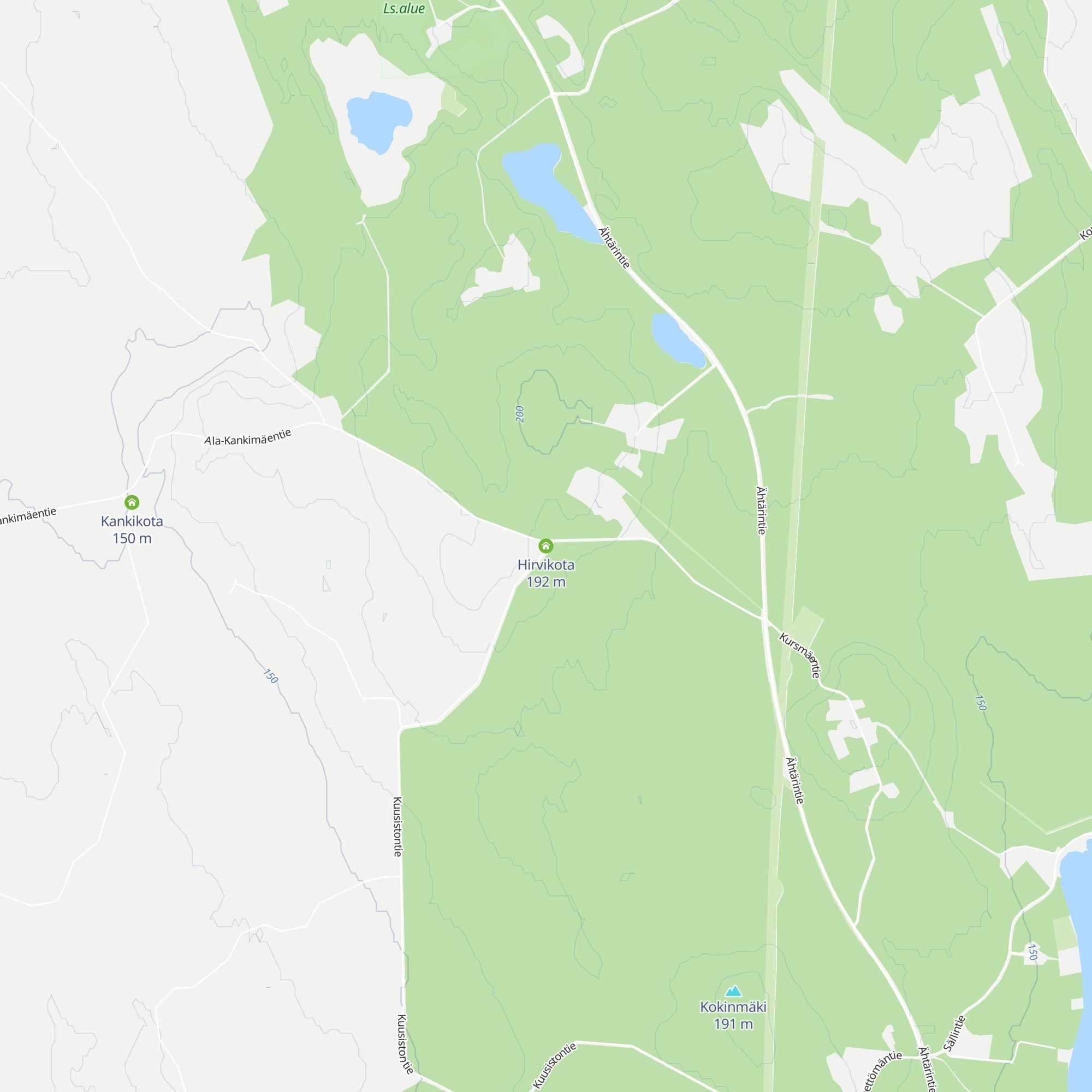 Hirvikota map