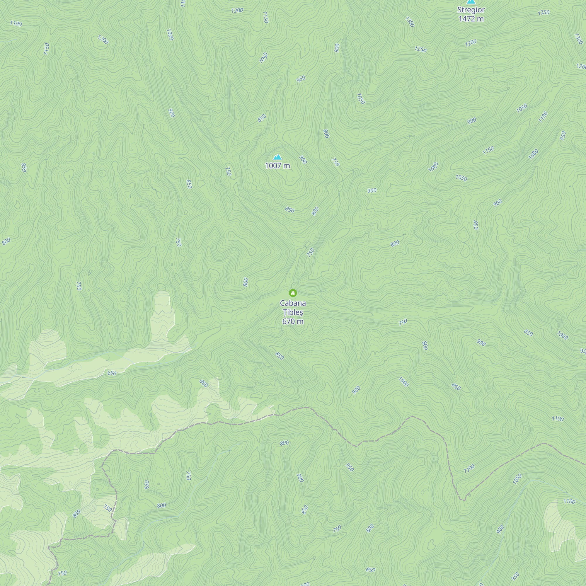 Cabana Țibleș map