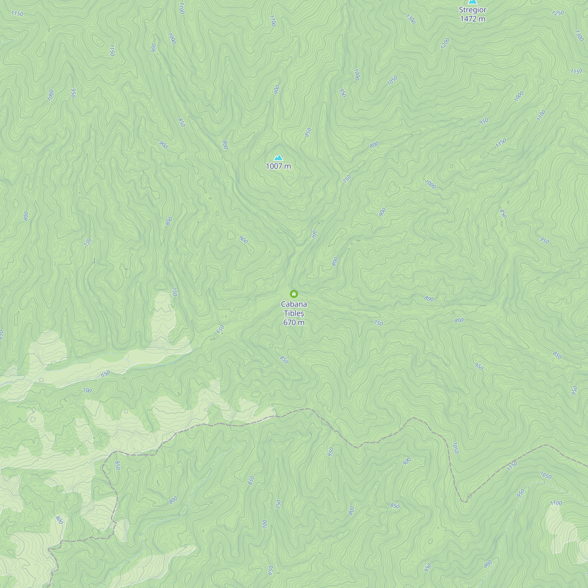 Cabana Țibleș map
