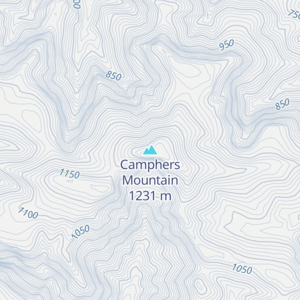 Map of Camphers Mountain