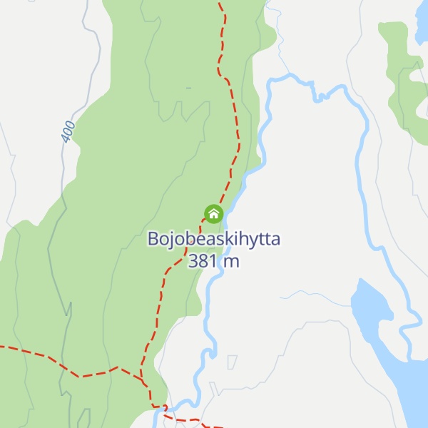 Map of Bojobeaskihytta