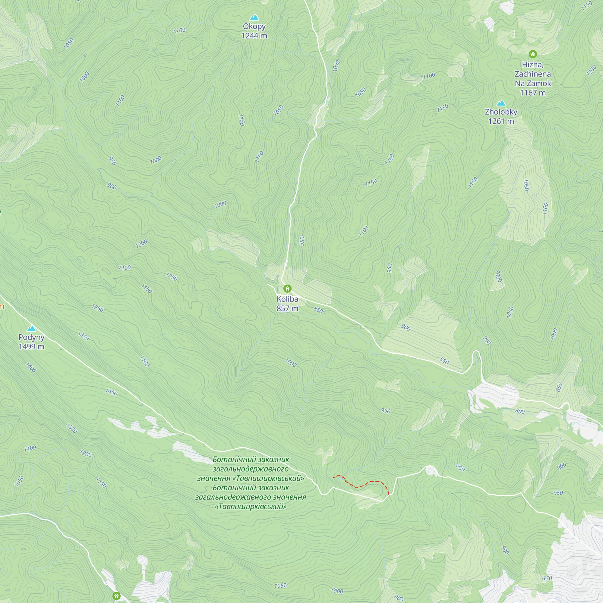 Koliba Z Pichkoyu map