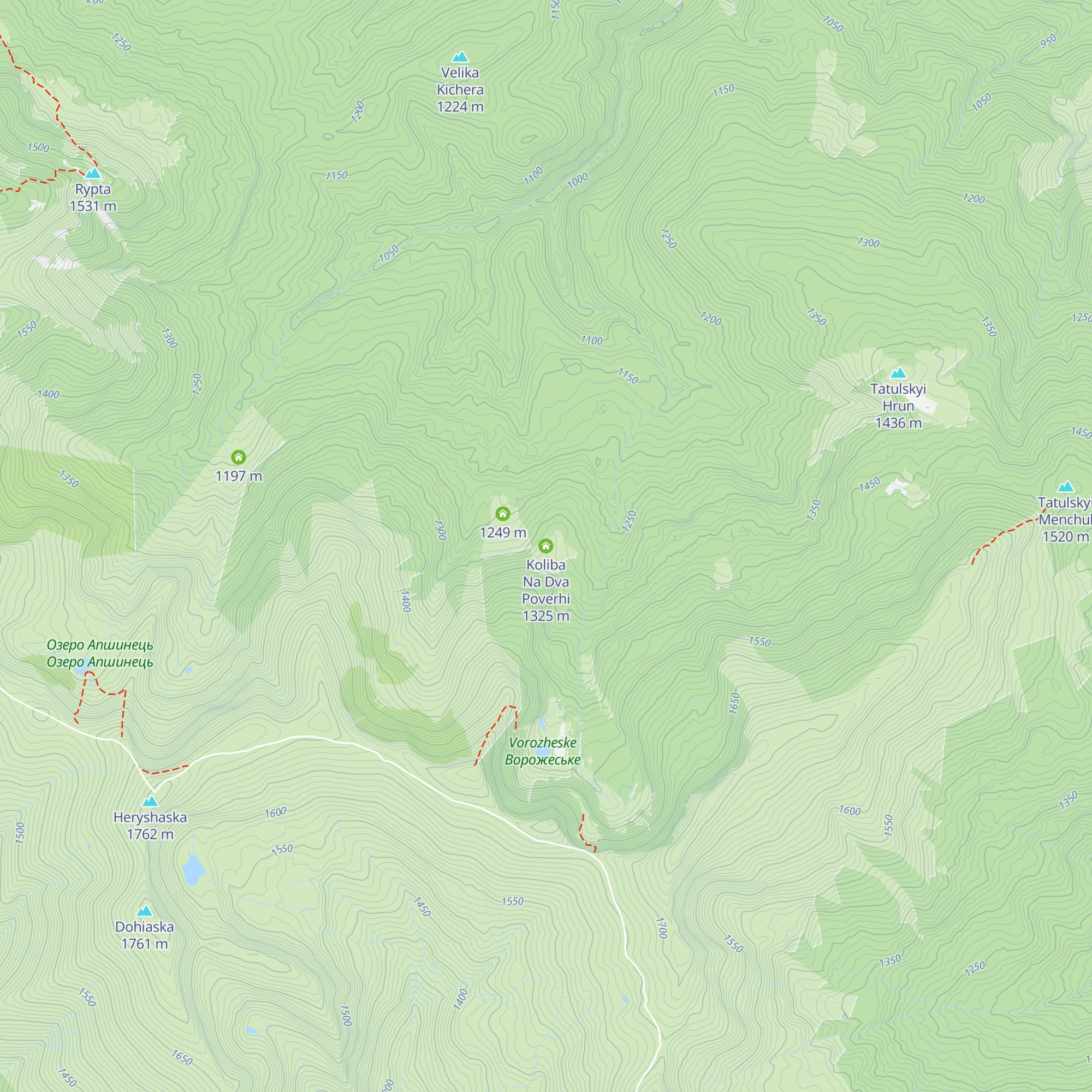 Koliba Na Dva Poverhi map