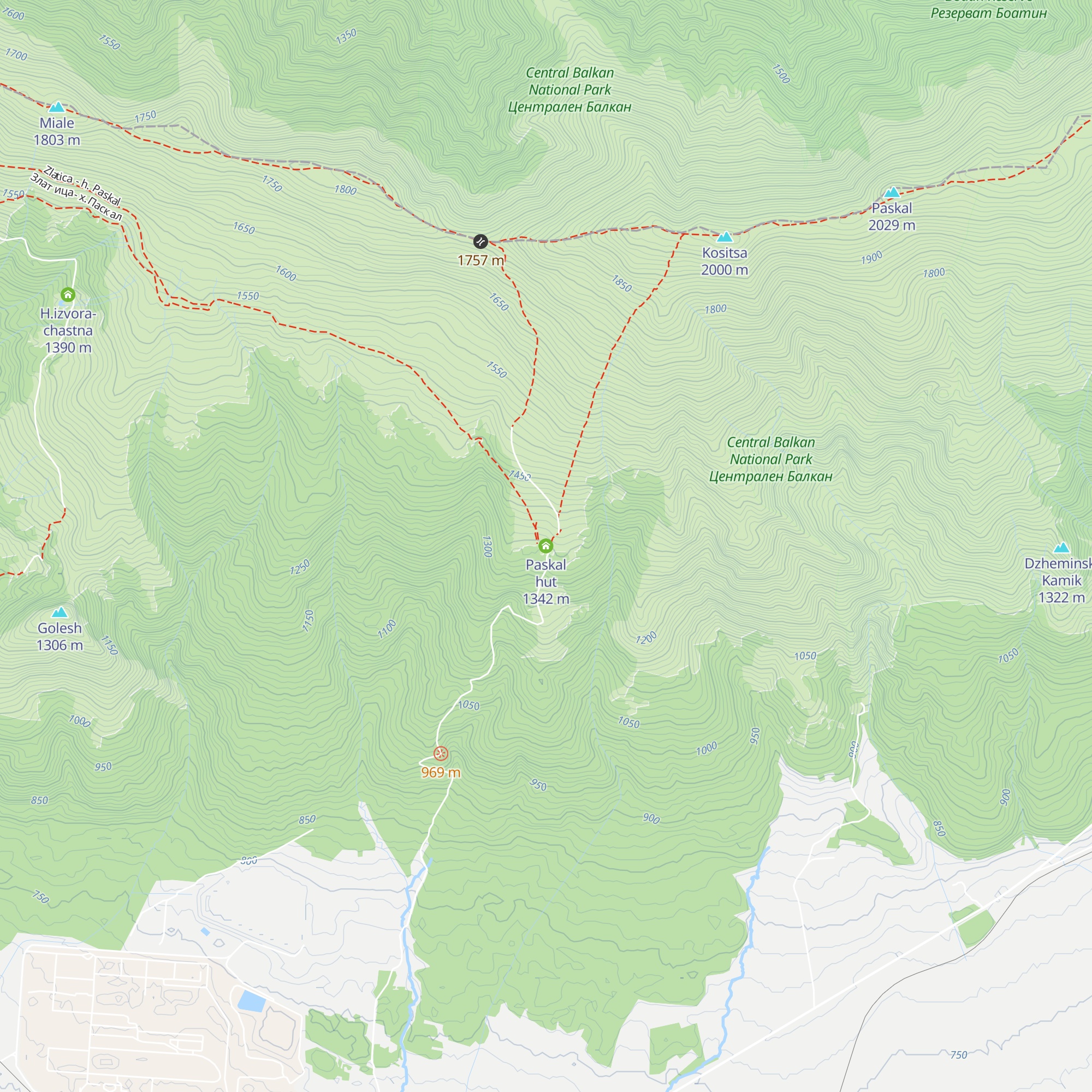 Paskal hut map