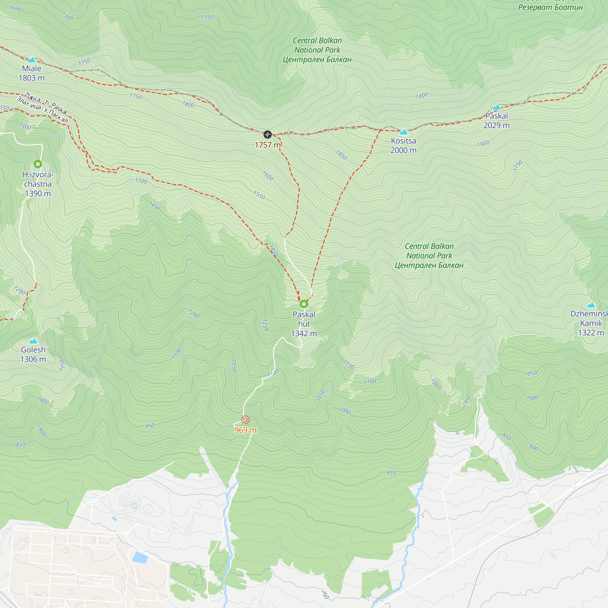 Paskal hut map