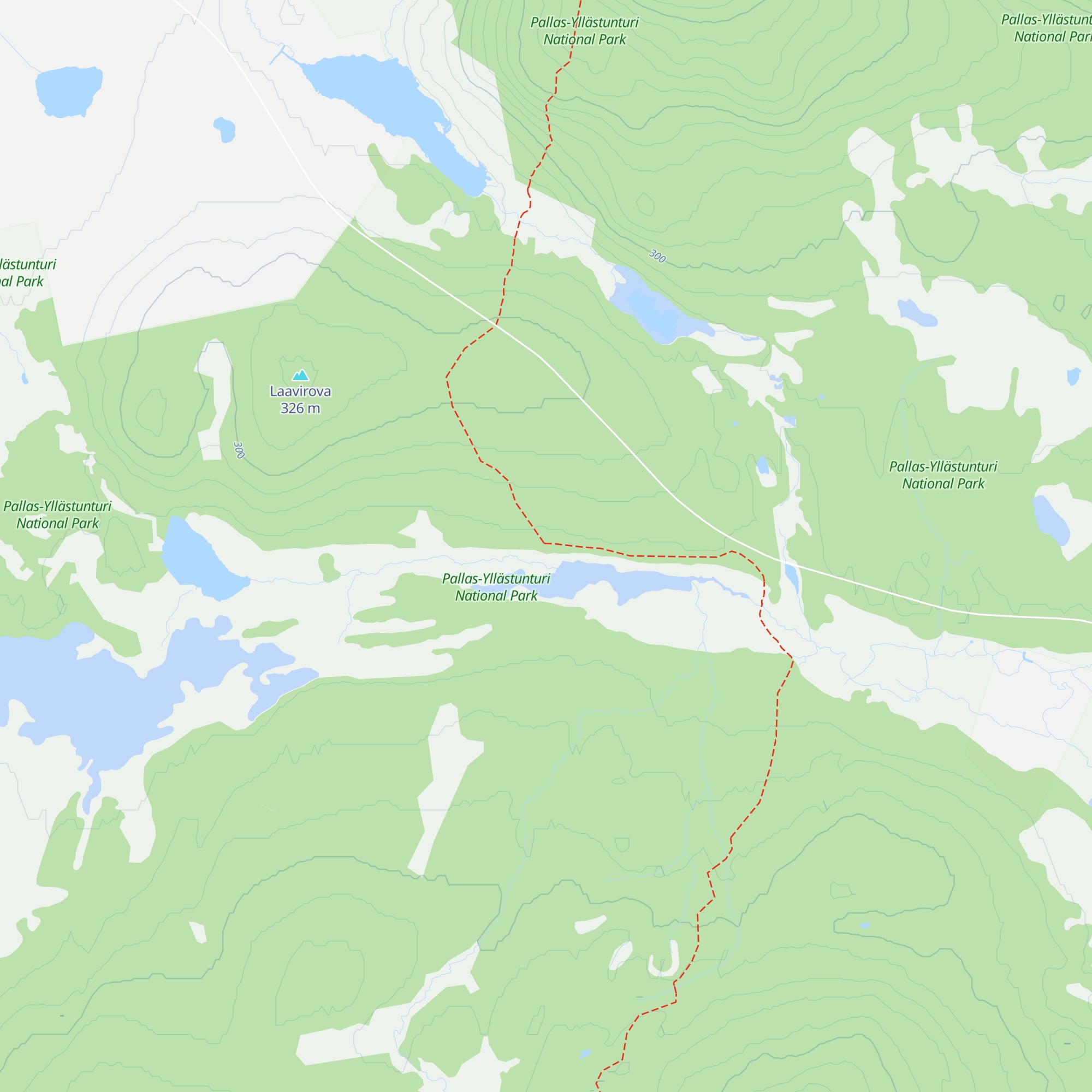 Pahtavuoma Wilderness Hut map