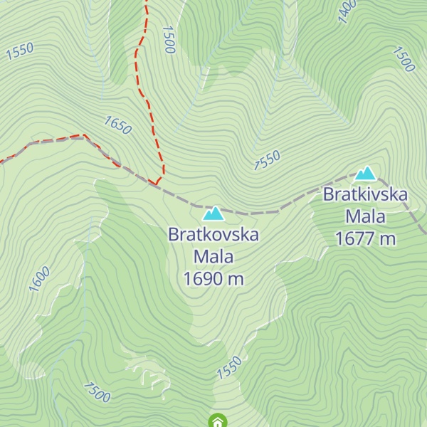 Map of Bratkovska Mala