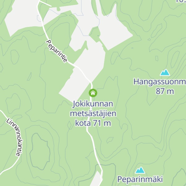 Map of Jokikunnan metsästäjien kota