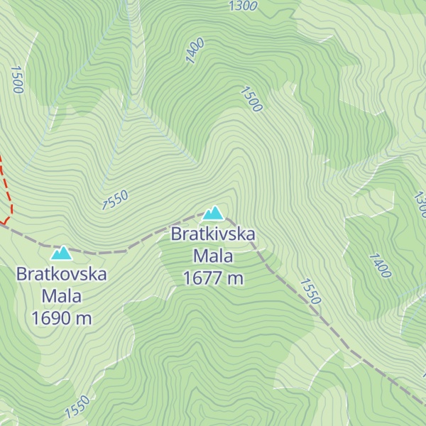 Map of Bratkivska Mala