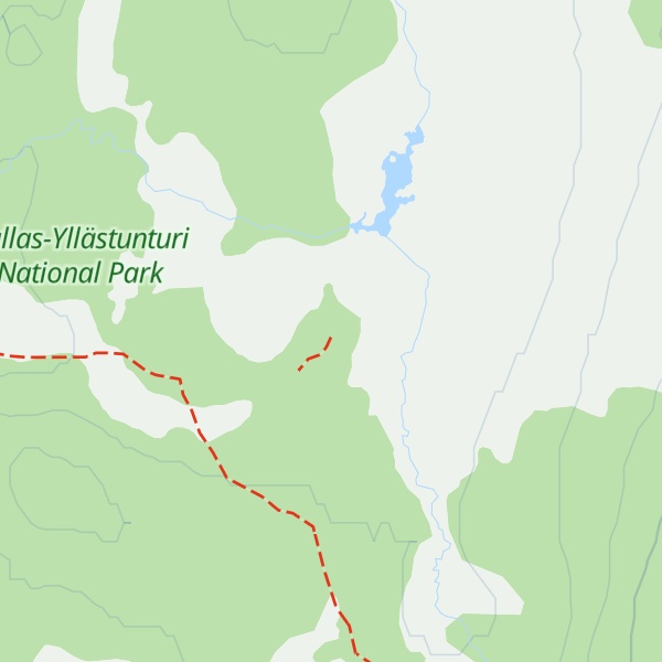 Map of Kutujärvi Open Wilderness Hut