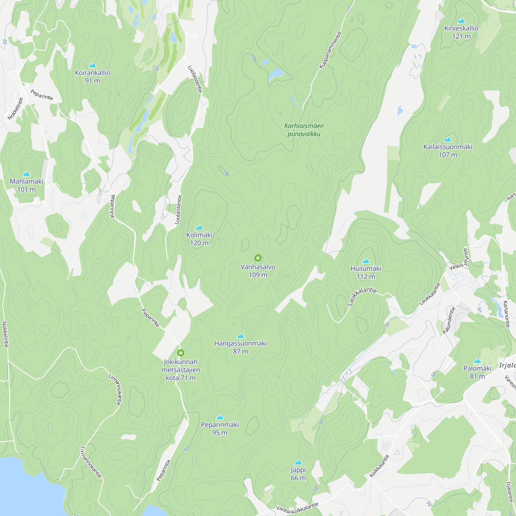 Vanhasalvo map