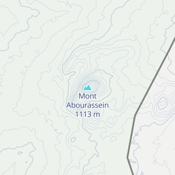 Map of Mont Abourassein