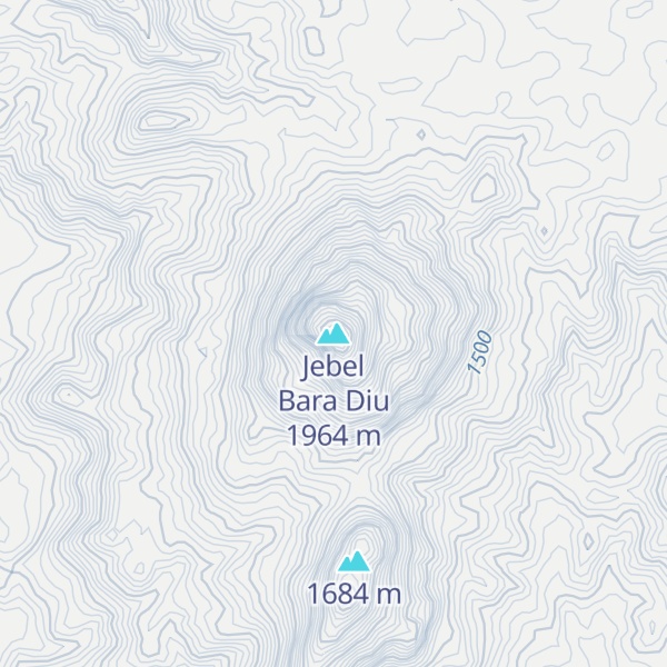Map of Jebel Bara Diu