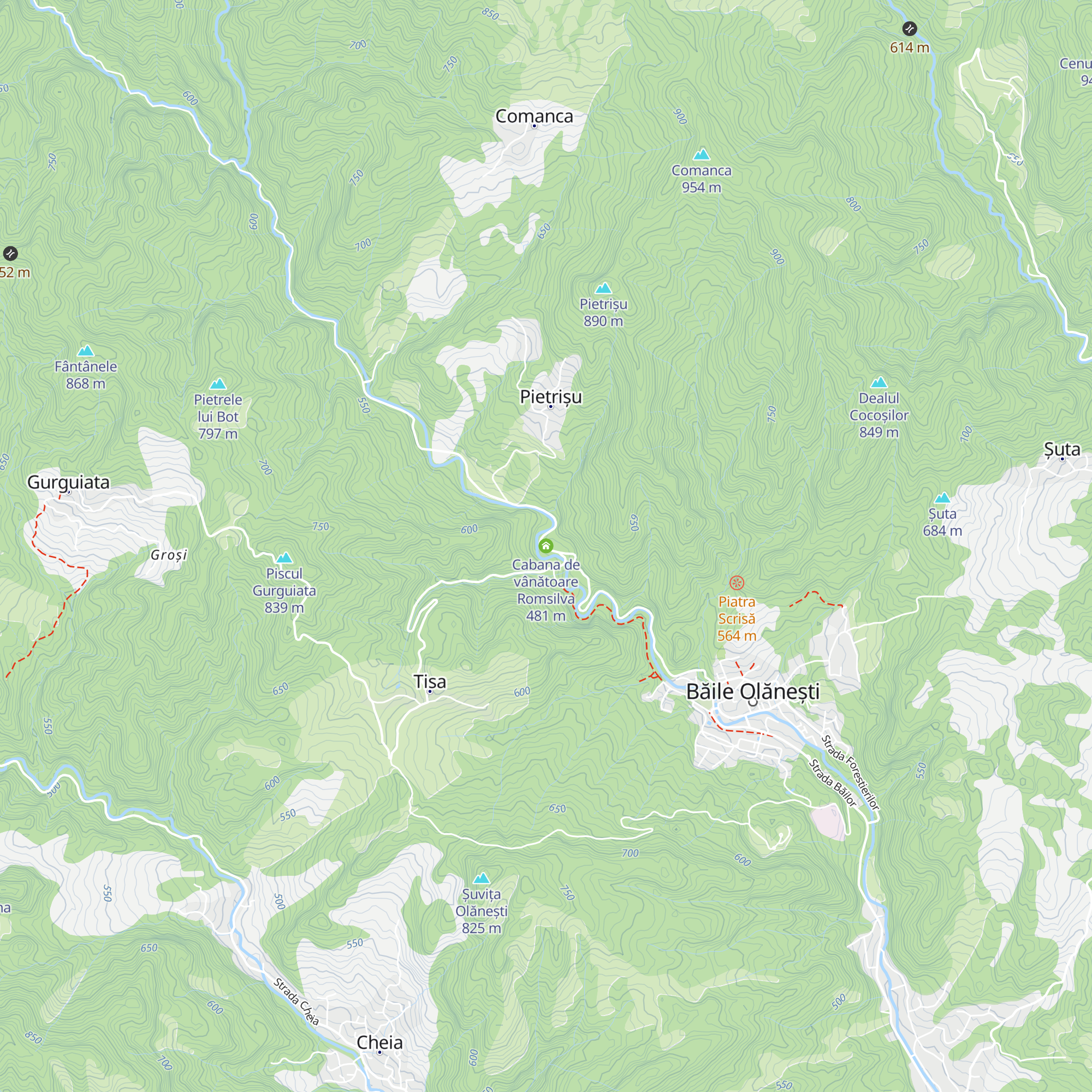 Cabana de vânătoare Romsilva map