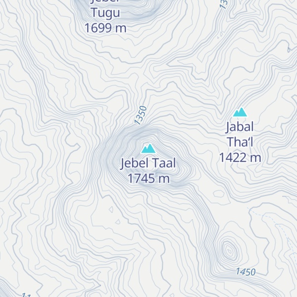 Map of Jebel Taal