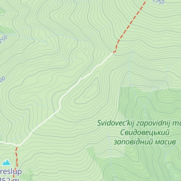 Map of Blyznytsia-Mala