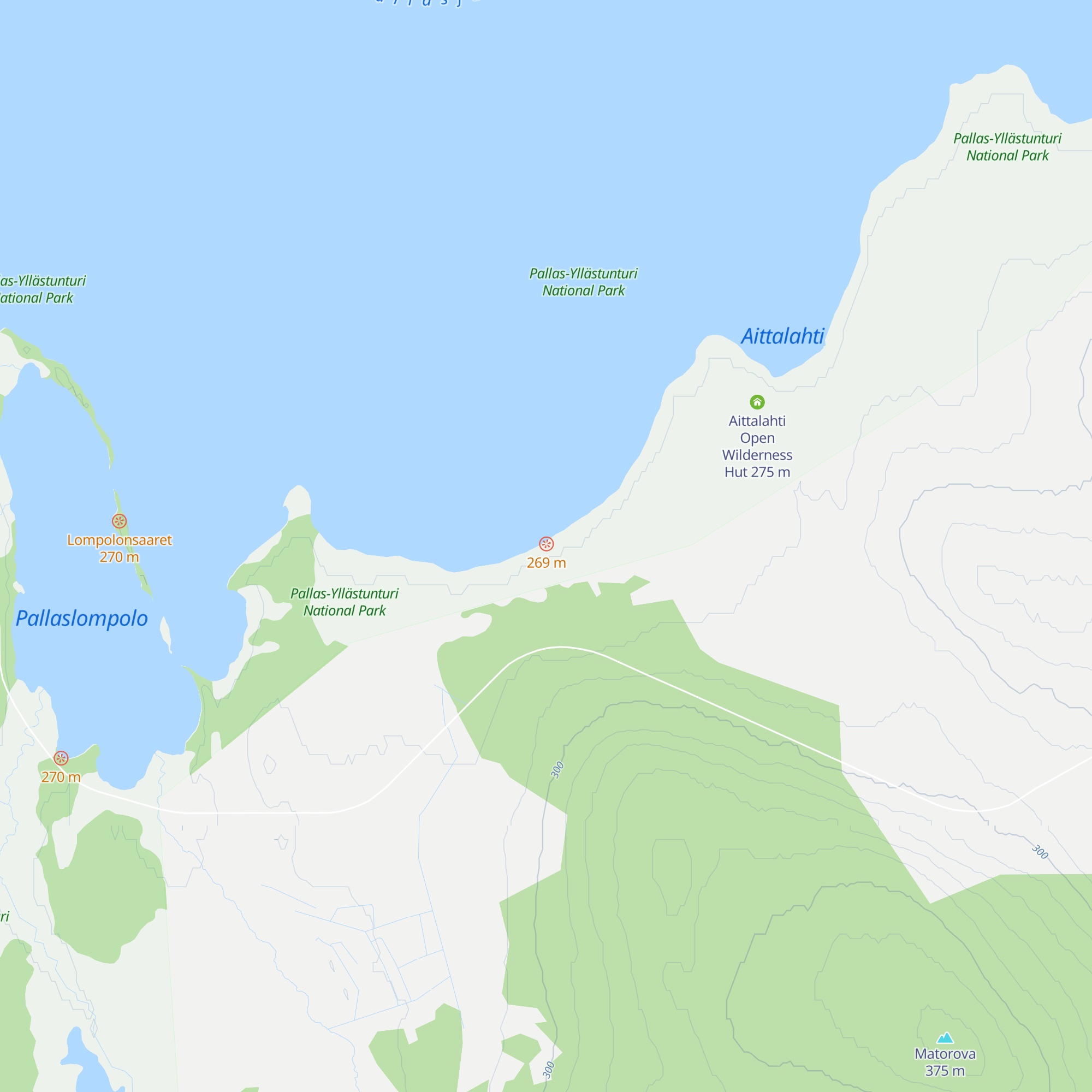 Punainenhiekka Day Trip Hut map