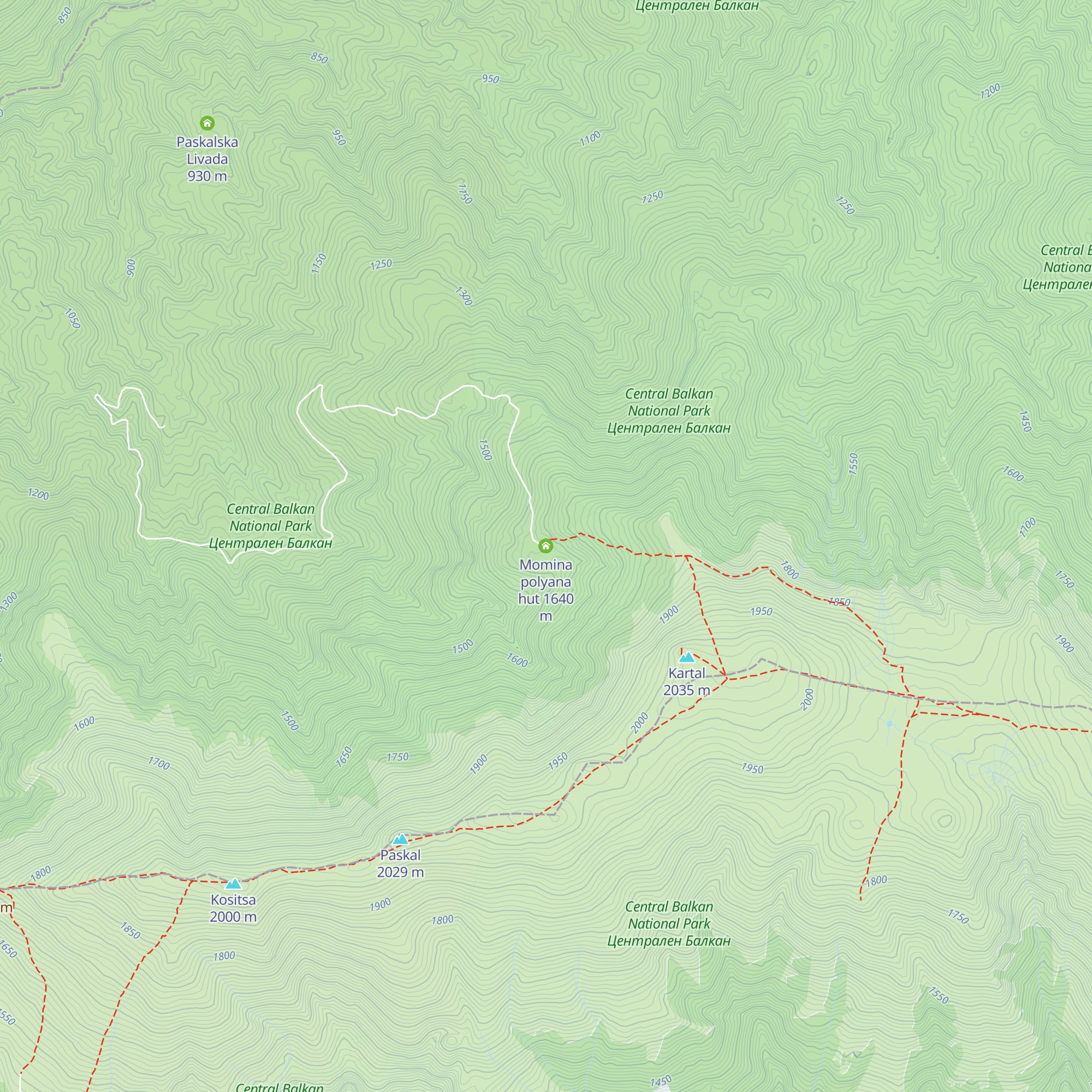 Momina polyana hut map