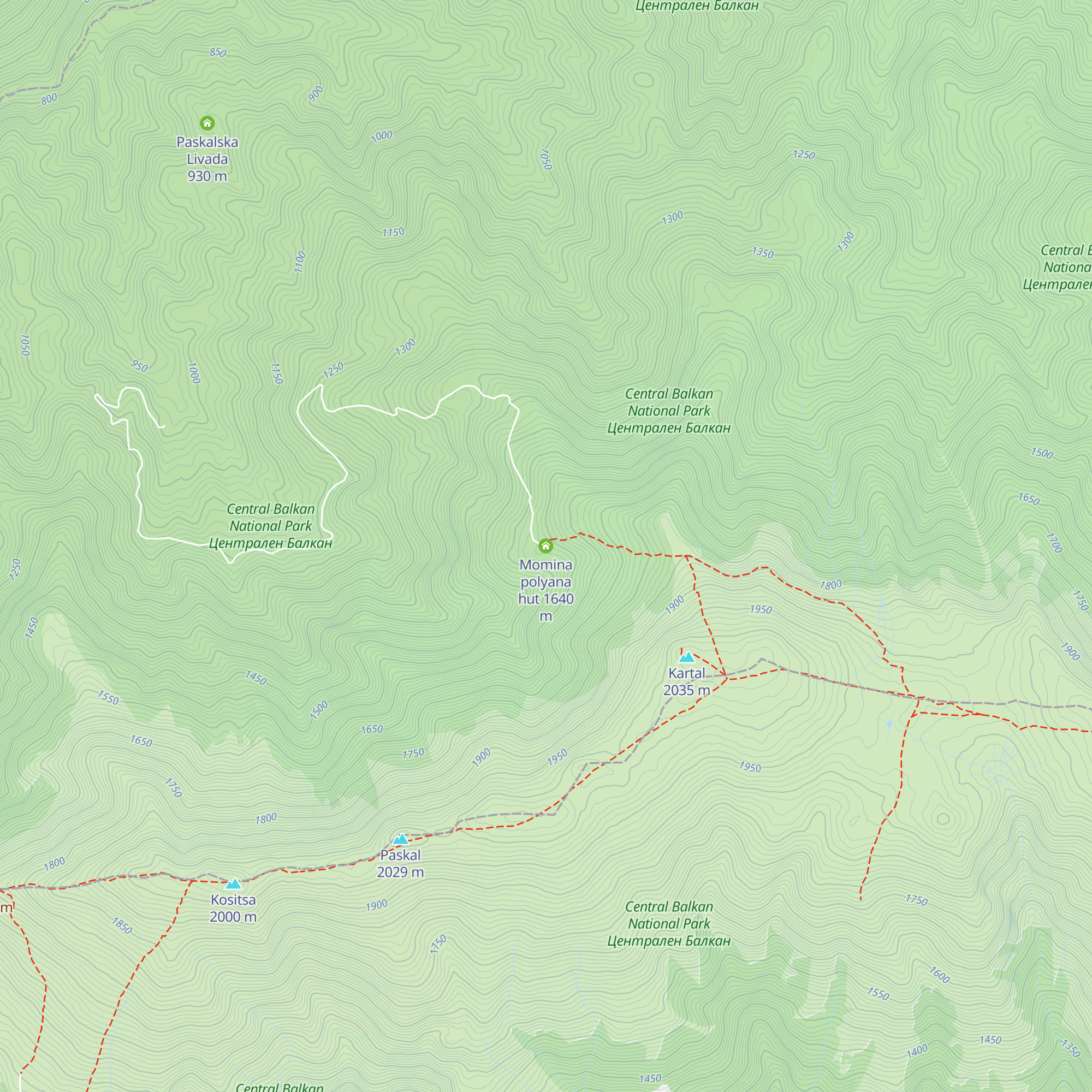 Momina polyana hut map