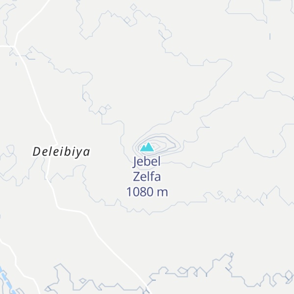 Map of Jebel Zelfa