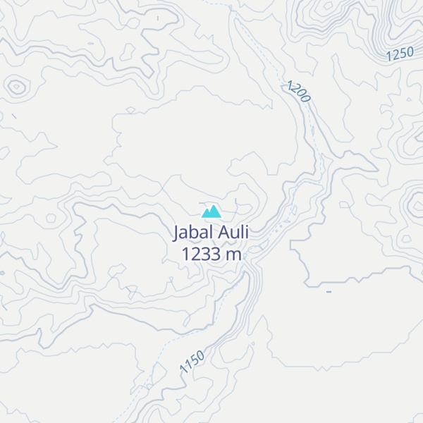 Map of Jabal Auli