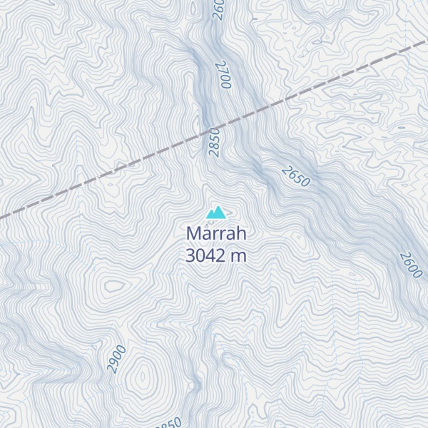 Map of Deriba Caldera