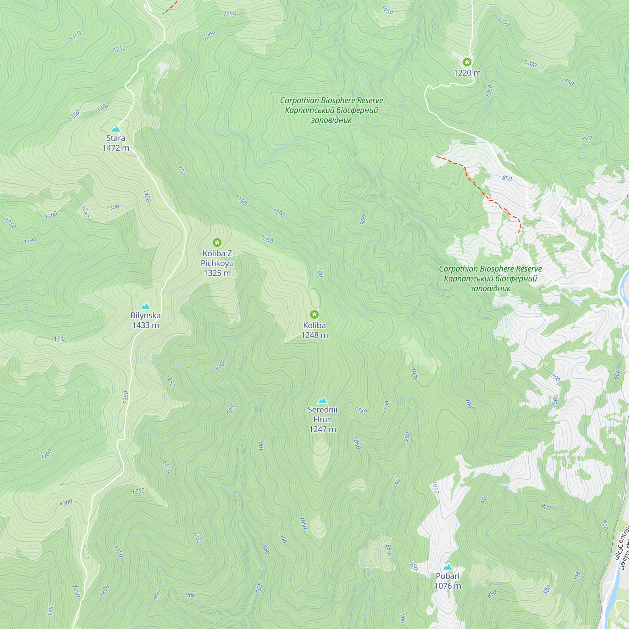 Koliba map