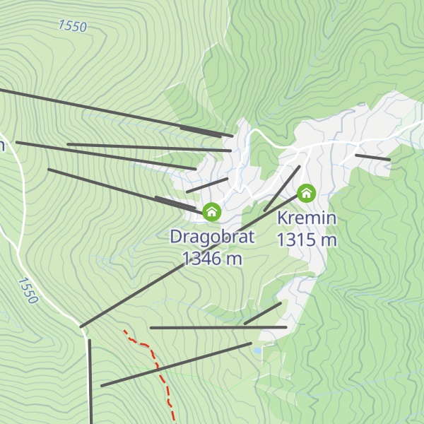 Map of Dragobrat