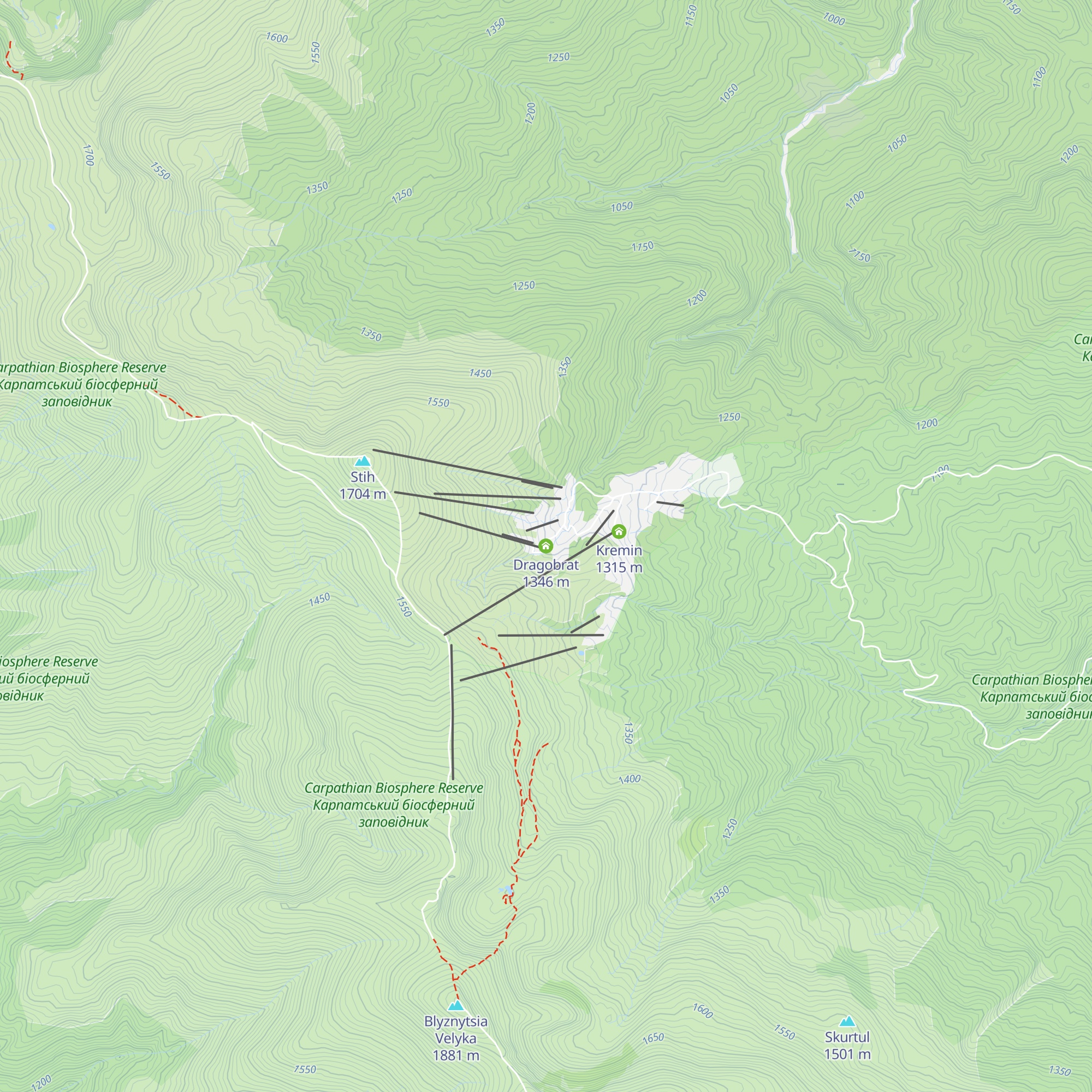 Dragobrat map