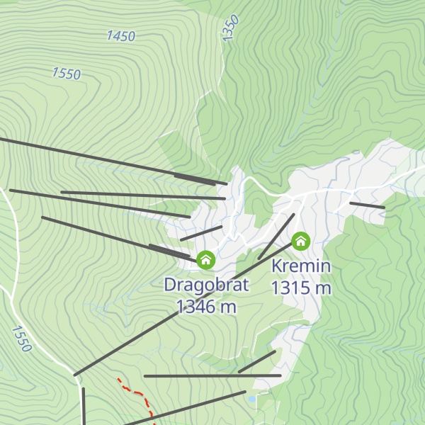 Map of Villa Dragobrat