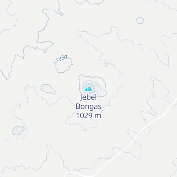 Map of Jebel Bongas