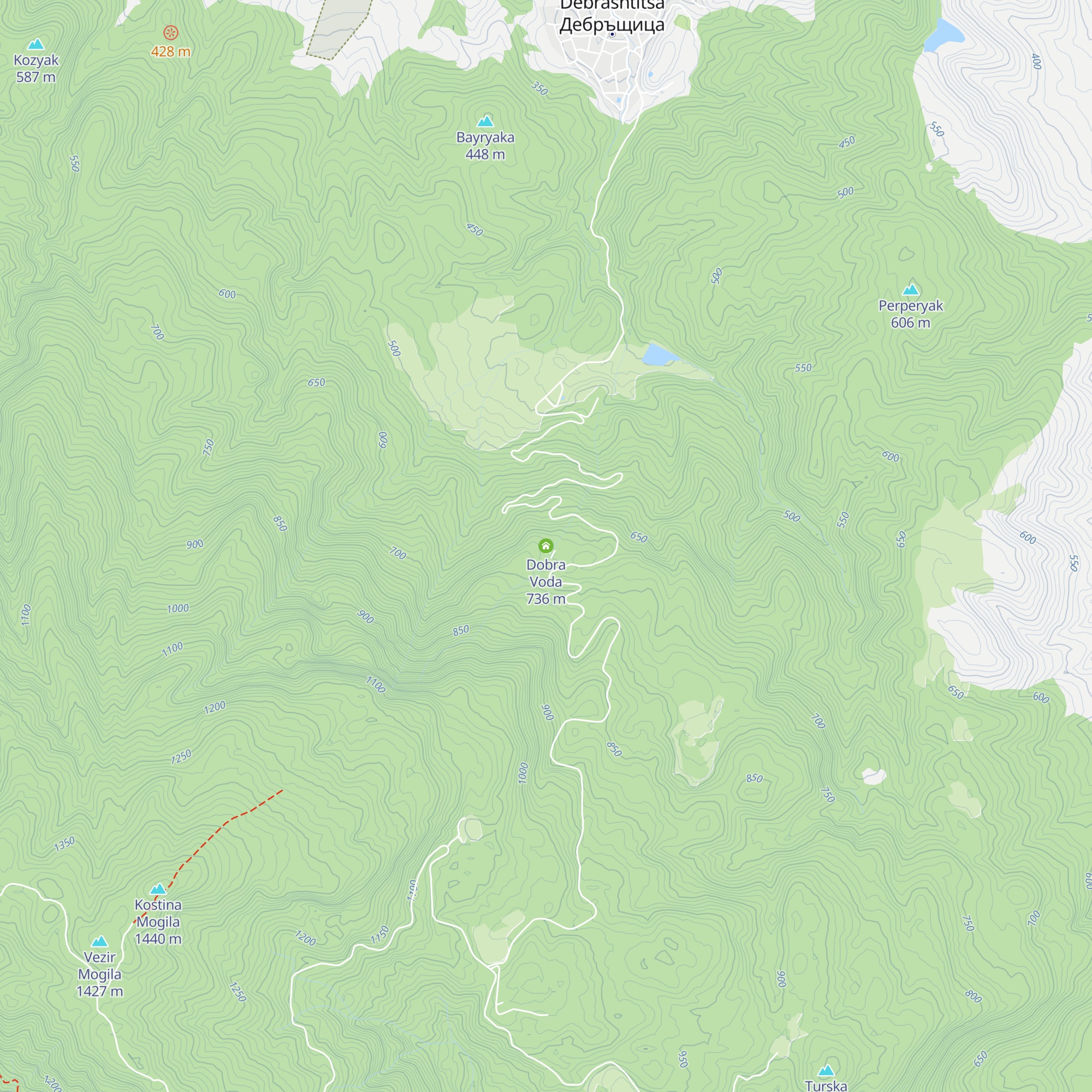 Dobra Voda map