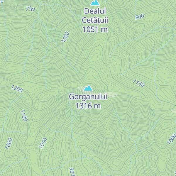 Map of Gorganului
