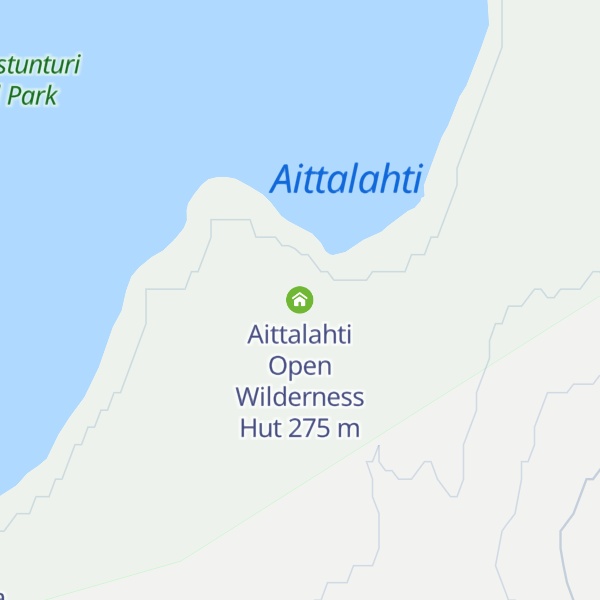 Map of Aittalahti Open Wilderness Hut