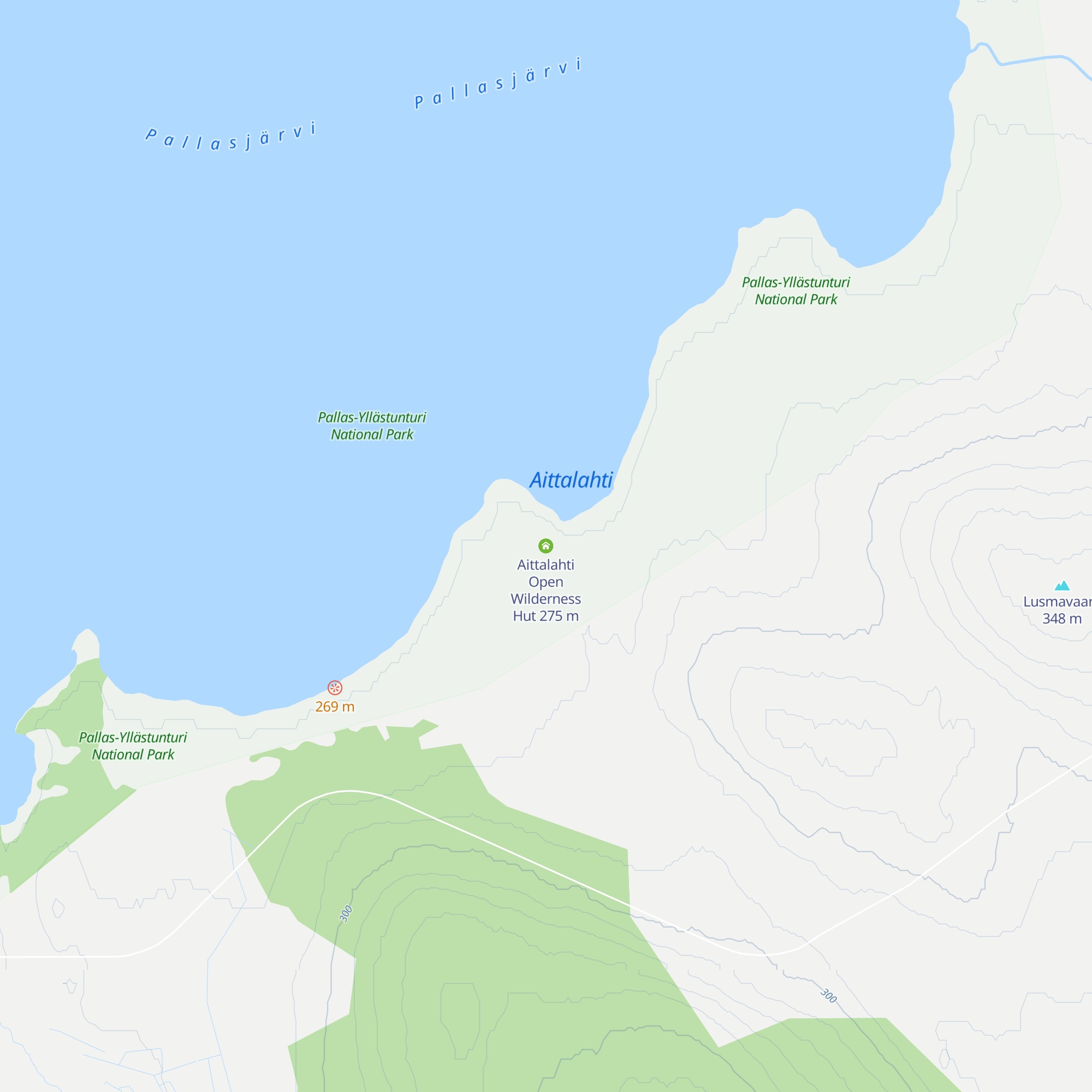 Aittalahti Open Wilderness Hut map