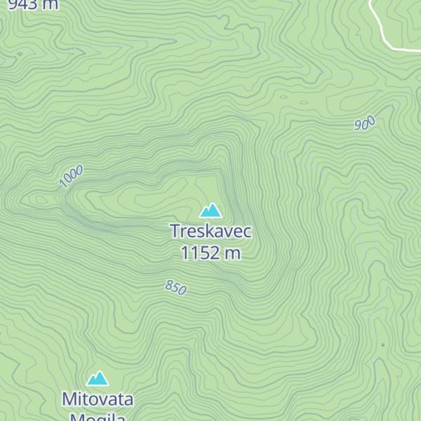 Map of Treskavec