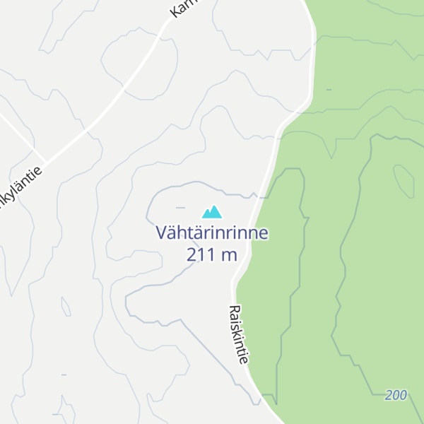 Map of Vähtärinrinne