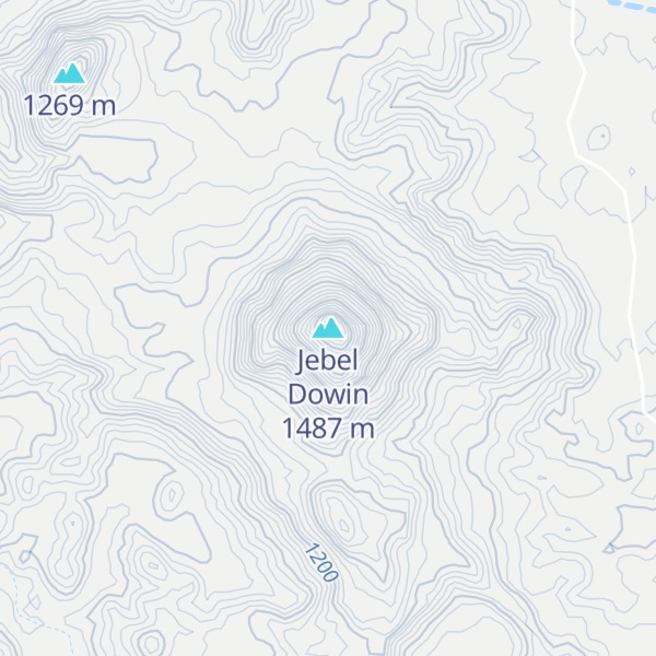 Map of Jebel Dowin