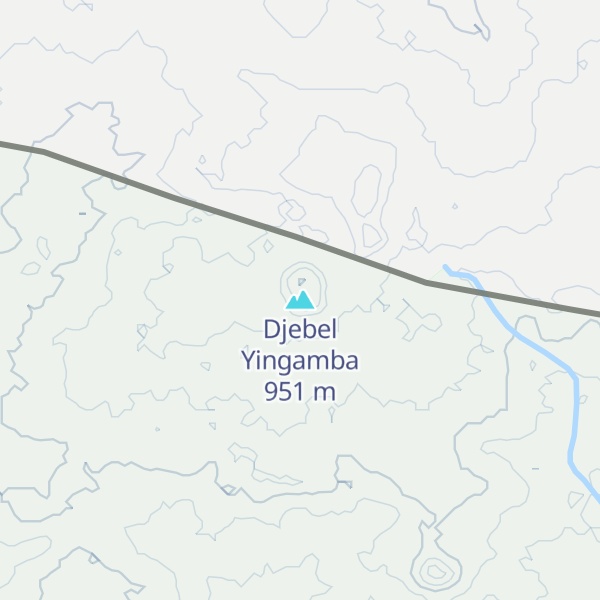 Map of Djebel Yingamba
