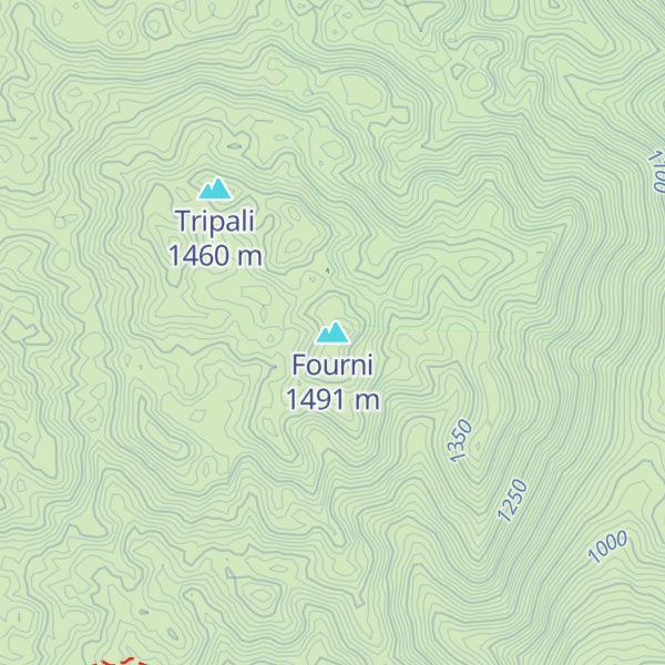 Map of Fourni