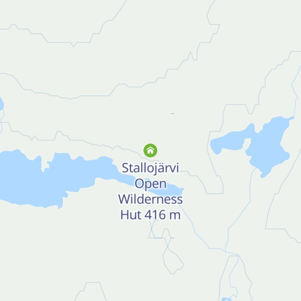 Map of Stallojärvi Open Wilderness Hut