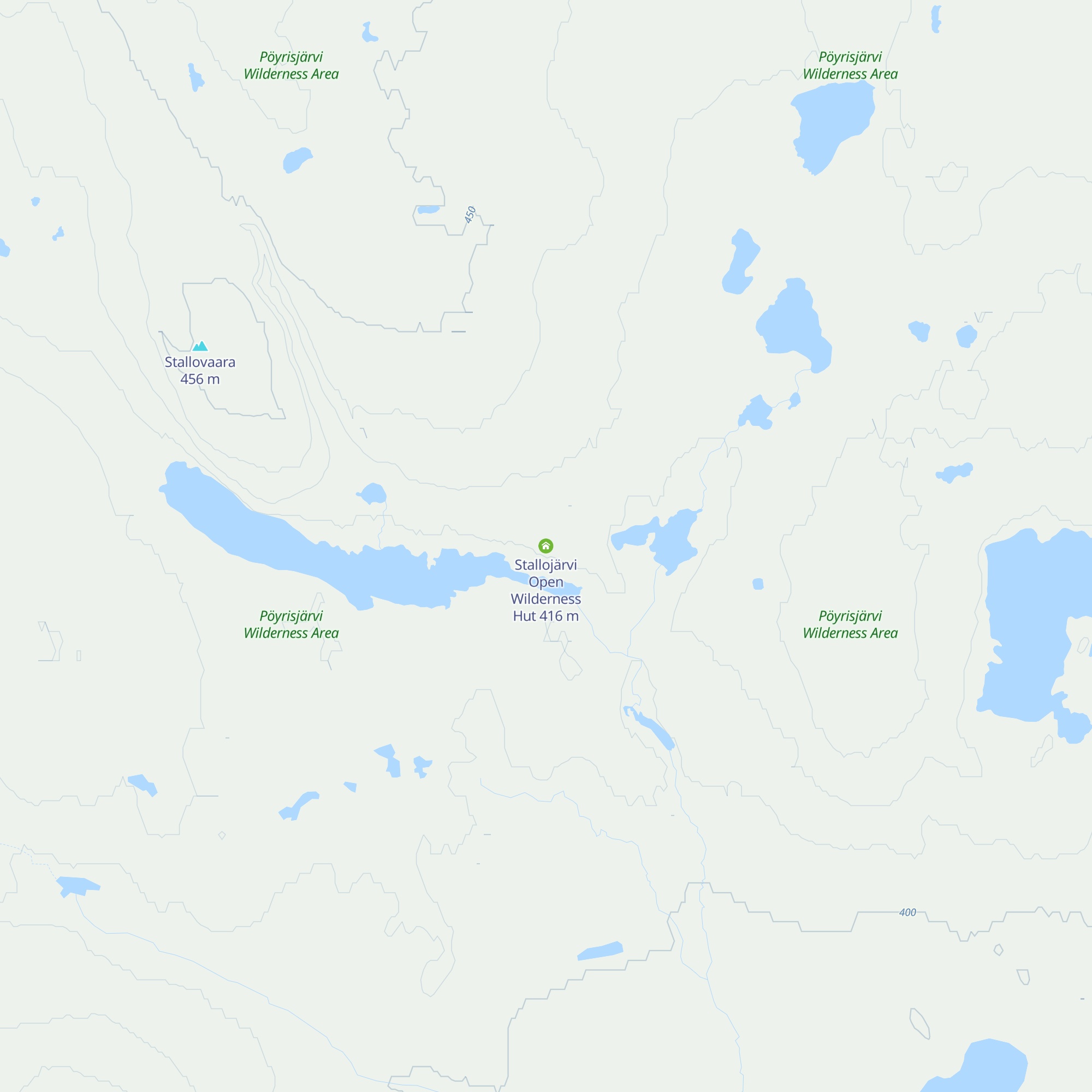 Stallojärvi Open Wilderness Hut map