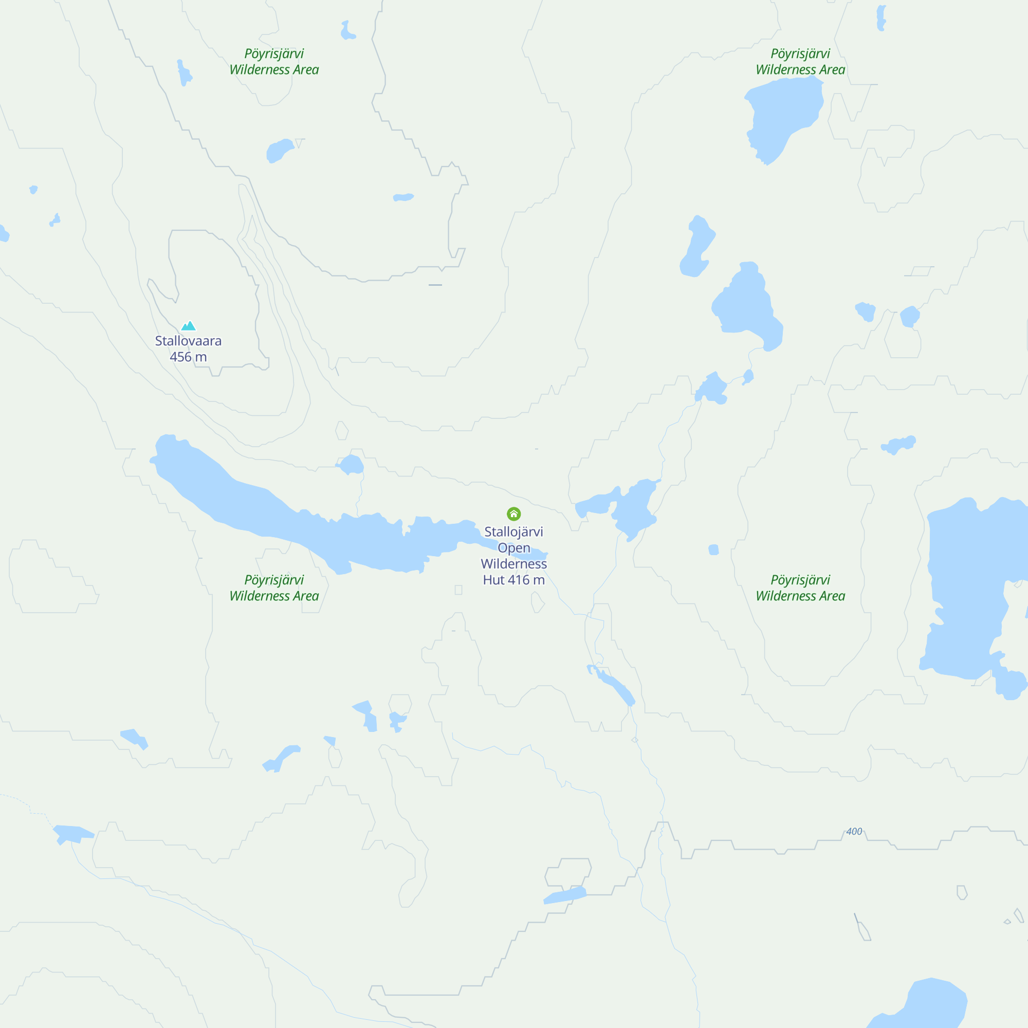 Stallojärvi Open Wilderness Hut map