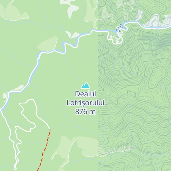 Map of Dealul Lotrișorului