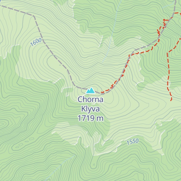 Map of Chorna Klyva