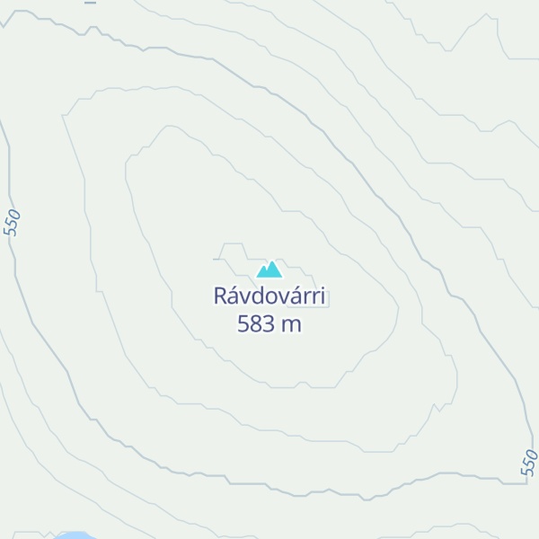 Map of Rávdovárri