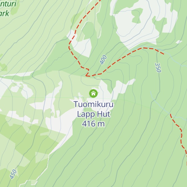 Map of Tuomikuru Lapp Hut