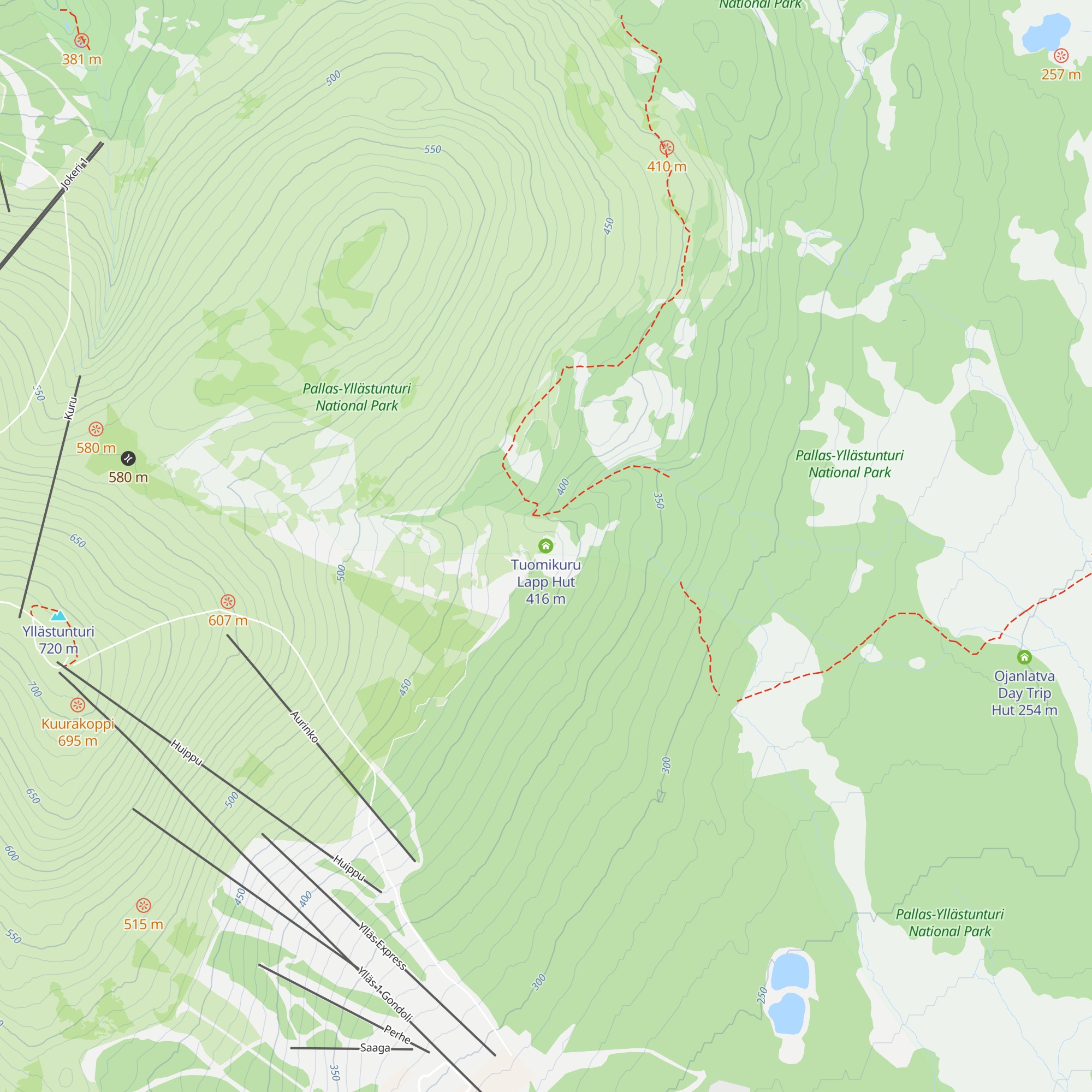 Tuomikuru Lapp Hut map